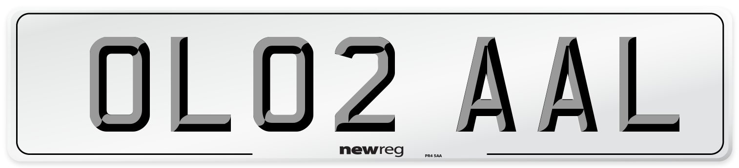 OL02 AAL Number Plate from New Reg
